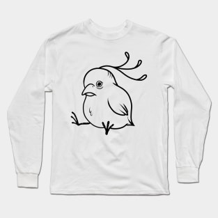 The Feathered Abyss: Embracing Existential Crises in Flight Long Sleeve T-Shirt